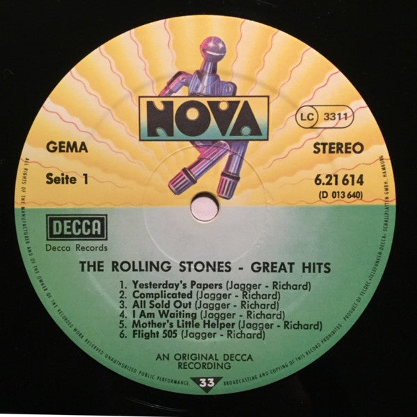 The Rolling Stones : Great Hits (LP, Comp, RE)