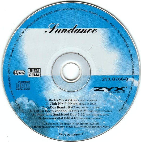 Sundance : Sundance (CD, Maxi)