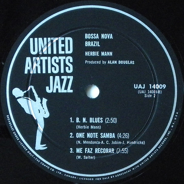 Herbie Mann : Brazil, Bossa Nova & Blues (LP, Album, Mono)