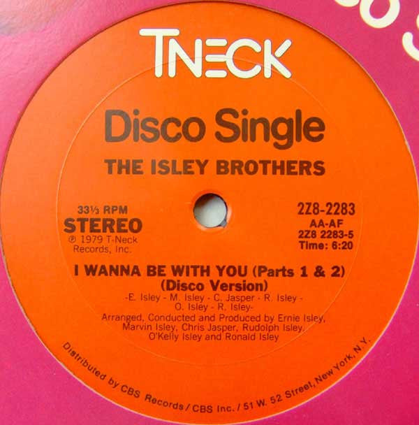 The Isley Brothers : Rockin' With Fire / I Wanna Be With You (12", Single, San)