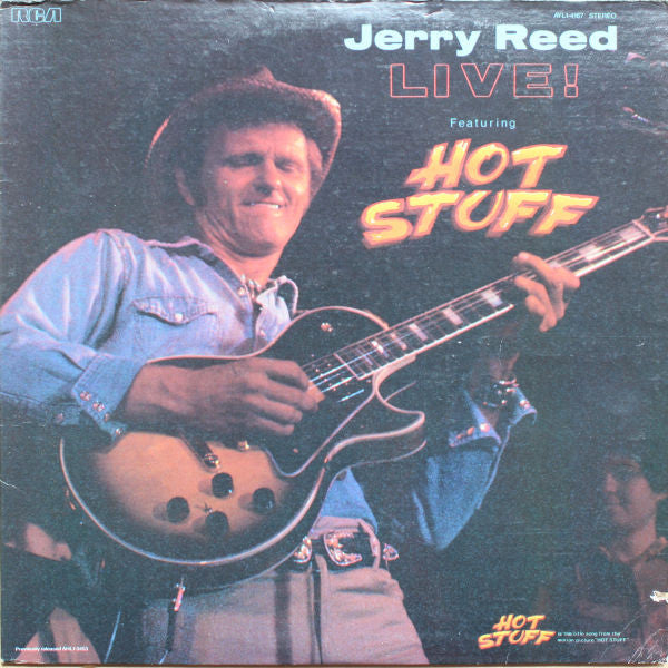 Jerry Reed Featuring Hot Stuff (4) : Live! (LP, Album, RE)