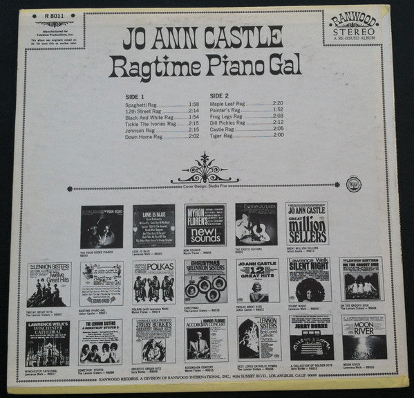 Jo Ann Castle : Ragtime Piano Gal (LP, RE)