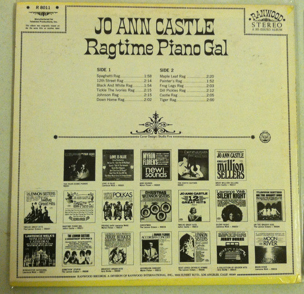 Jo Ann Castle : Ragtime Piano Gal (LP, RE)