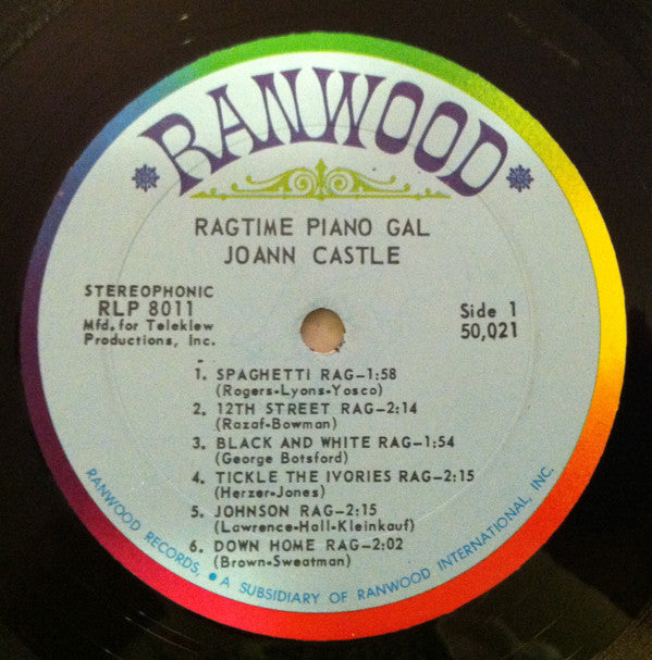 Jo Ann Castle : Ragtime Piano Gal (LP, RE)