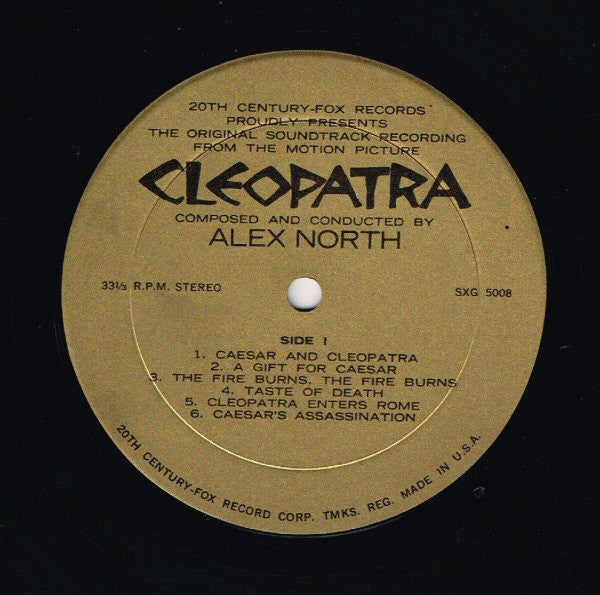 Alex North : Cleopatra (Original Soundtrack Album) (LP, Album, Gat)
