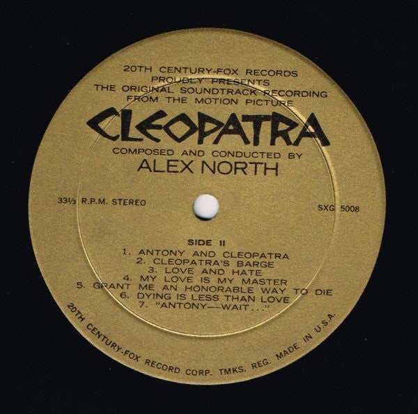 Alex North : Cleopatra (Original Soundtrack Album) (LP, Album, Gat)