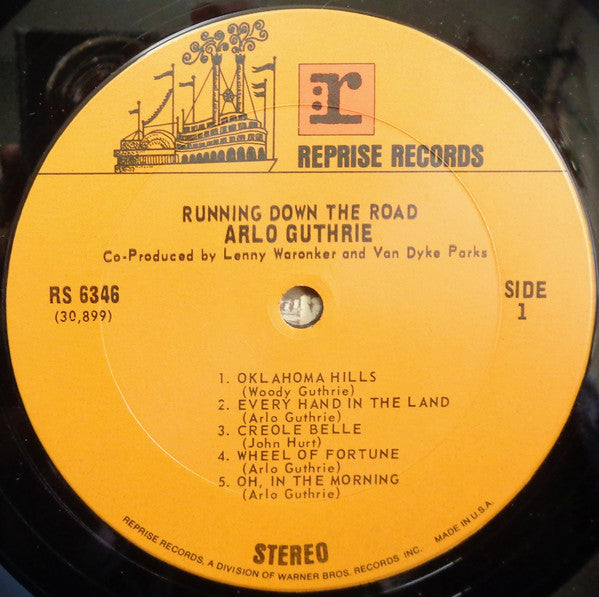 Arlo Guthrie : Running Down The Road (LP, Album, RP, Ter)