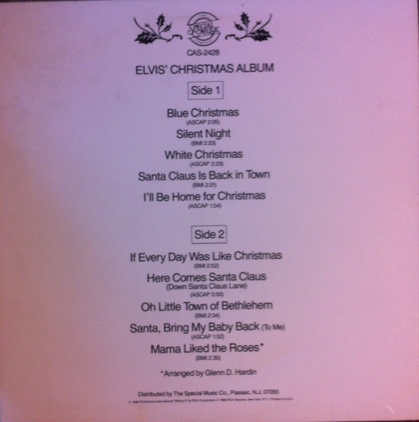Elvis Presley : Elvis' Christmas Album (LP, Album, Mono, RP)