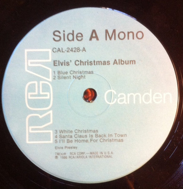 Elvis Presley : Elvis' Christmas Album (LP, Album, Mono, RP)