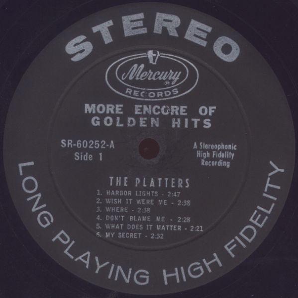 The Platters : More Encore Of Golden Hits (LP, Comp)