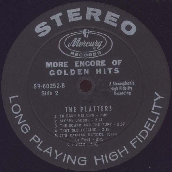 The Platters : More Encore Of Golden Hits (LP, Comp)