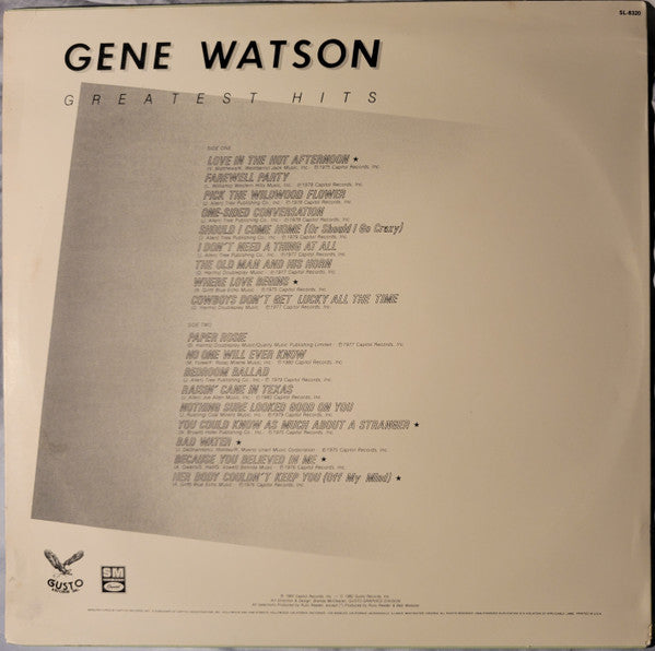 Gene Watson : Greatest Hits (LP, Comp)
