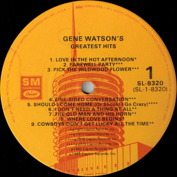 Gene Watson : Greatest Hits (LP, Comp)