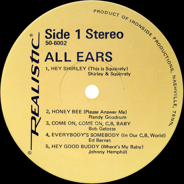 Various : All Ears (10 New And Original Hits With A CB Theme) (LP, Album, Comp)