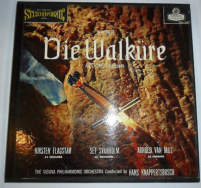 Wagner* - Kirsten Flagstad, Set Svanholm, Arnold van Mill, The Vienna Philharmonic Orchestra* Conducted By Hans Knappertsbusch : Die Walküre (Act One Complete) (2xLP)
