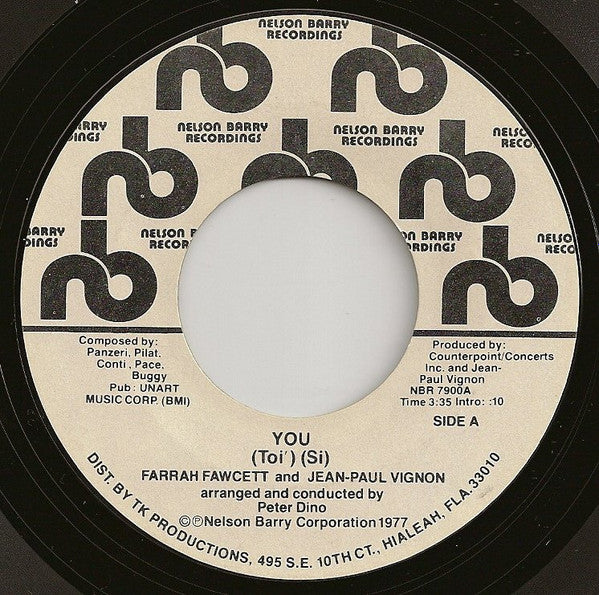 Farrah Fawcett, Jean-Paul Vignon : You (Toi') (Si) (7", Single, Promo)