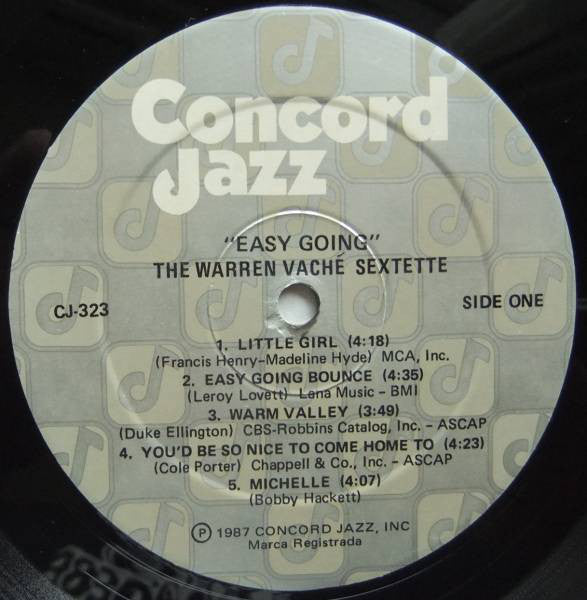 The Warren Vaché Sextette : Easy Going (LP, Album)