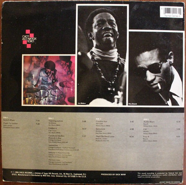 Max Roach / Art Blakey : Percussion Discussion (2xLP, Comp)