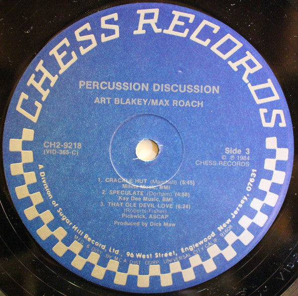 Max Roach / Art Blakey : Percussion Discussion (2xLP, Comp)