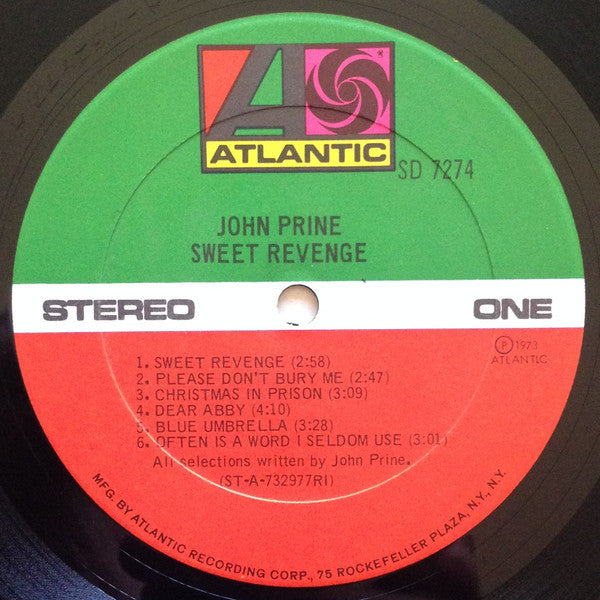 John Prine : Sweet Revenge (LP, Album, RP, RI)