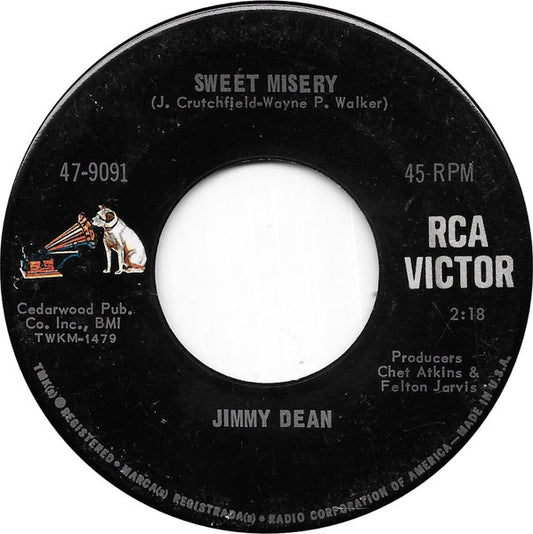 Jimmy Dean : Sweet Misery (7", Single, Ind)