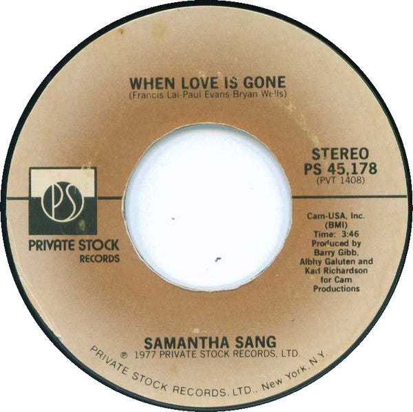 Samantha Sang : Emotion  (7", Single, PRC)