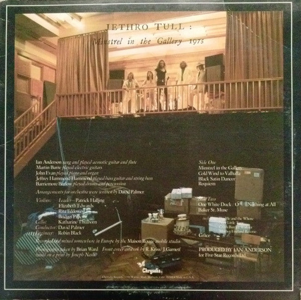 Jethro Tull : Minstrel In The Gallery (LP, Album, Pit)