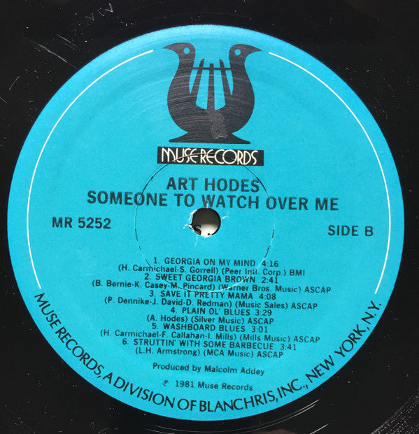 Art Hodes :  Someone To Watch Over Me (Live At Hanratty's) (LP, Album)