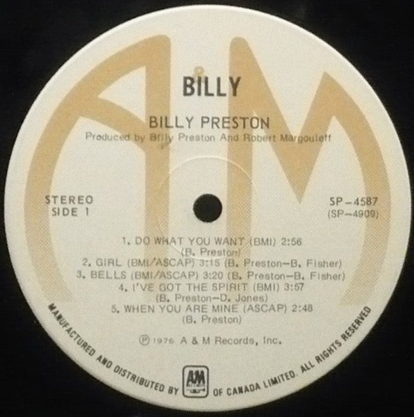 Billy Preston : Billy Preston (LP, Album)