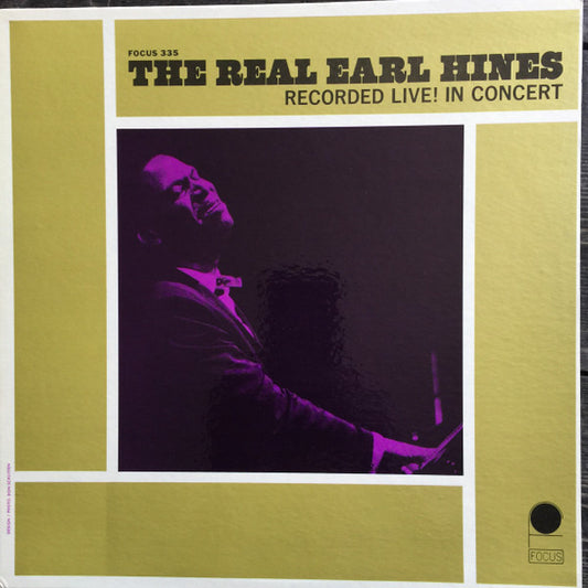Earl Hines : The Real Earl Hines - Recorded Live! In Concert (LP, Mono)