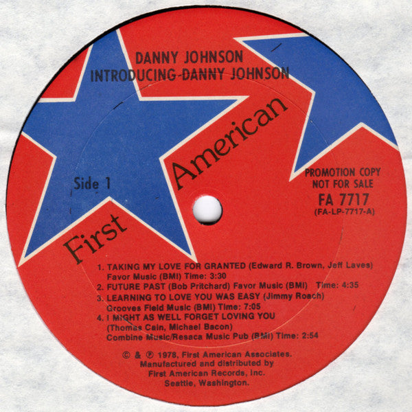 Danny* : Introducing Danny Johnson (LP, Album, Promo)