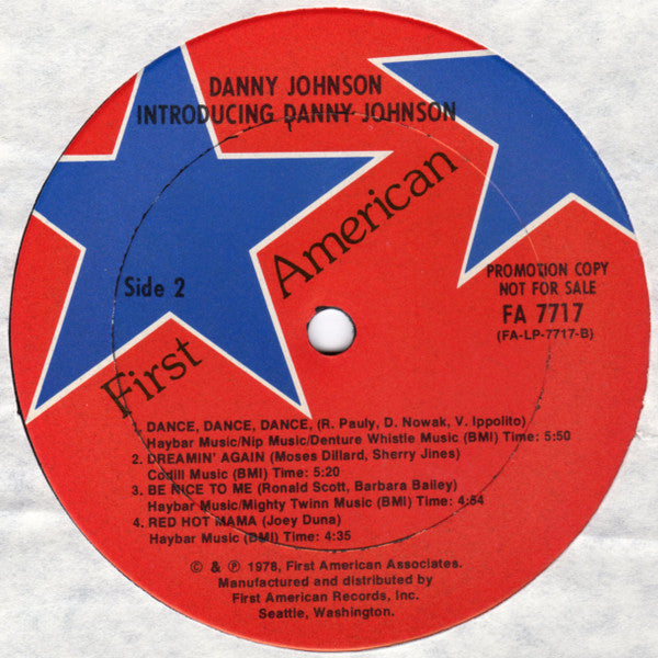 Danny* : Introducing Danny Johnson (LP, Album, Promo)