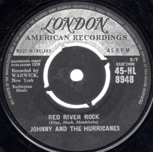 Johnny And The Hurricanes : Red River Rock (7", Single, 4 P)