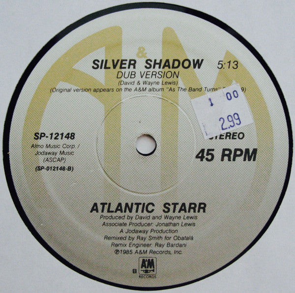 Atlantic Starr : Silver Shadow (Specially Remixed Version) (12", Single)