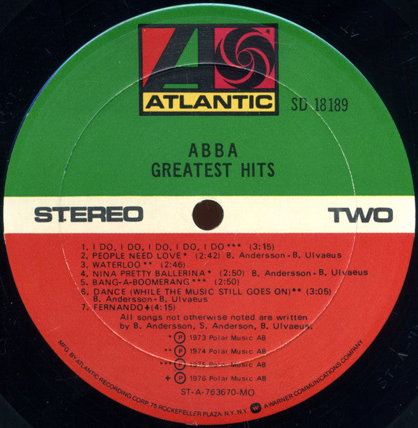 ABBA : Greatest Hits (LP, Comp, MO )