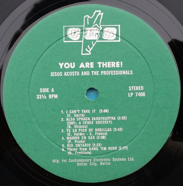 Jesús Acosta And The Professionals* : You Are There! (LP, Album)