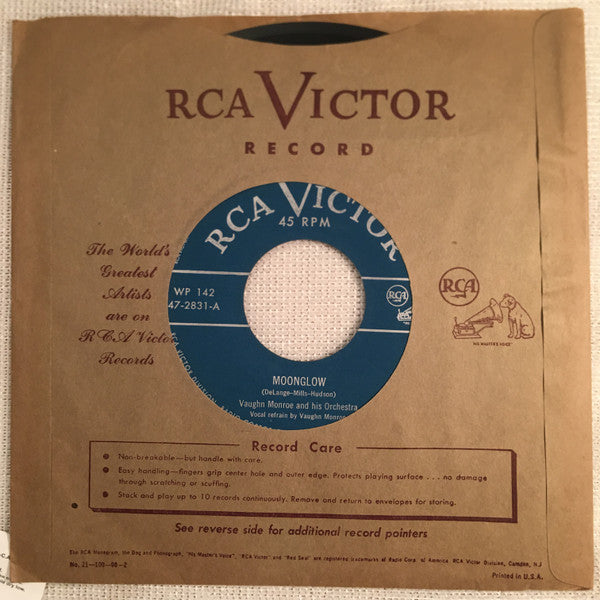 Vaughn Monroe, His Orchestra*, Quartet* And Chorus* : On The Moon-Beam (3x7", Album, RP + Box)