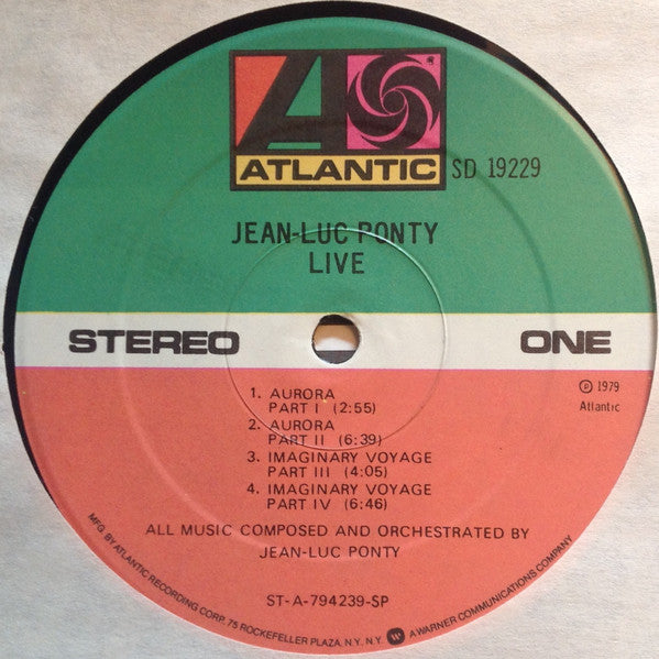 Jean-Luc Ponty : Live (LP, Album, SP)