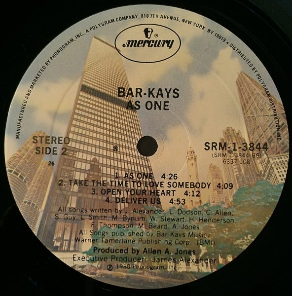Bar-Kays : As One (LP, Album, 26)