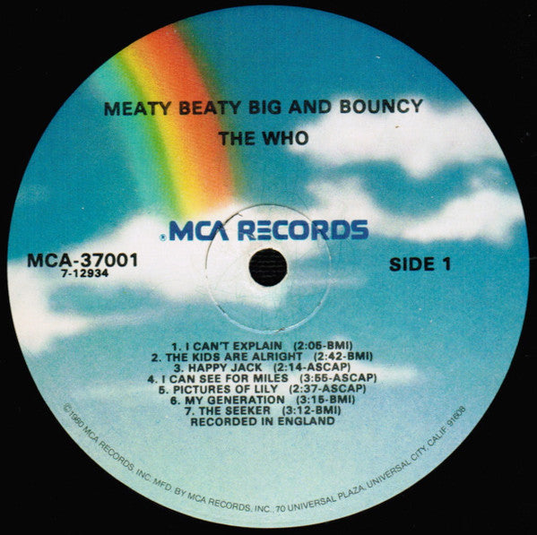 The Who : Meaty Beaty Big And Bouncy (LP, Comp, RE, Glo)