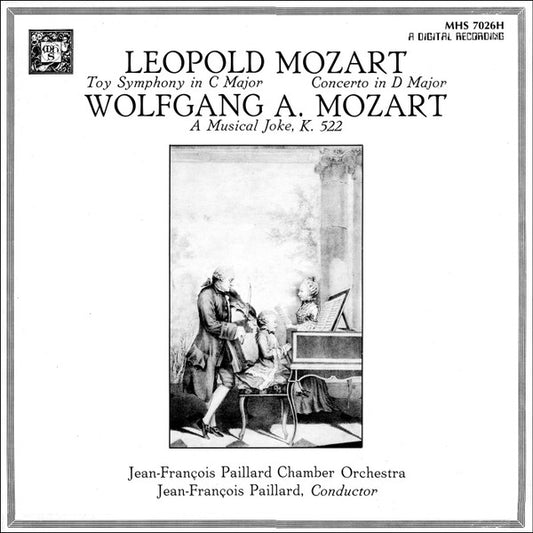 Leopold Mozart, Wolfgang Amadeus Mozart, Orchestre De Chambre Jean-François Paillard, Jean-François Paillard : Toy Symphony in C Major/Concerto in D Major/ A Musical Joke, K. 522 (LP, RE)
