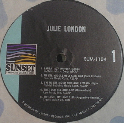 Julie London : Julie London (LP, Comp, Mono)