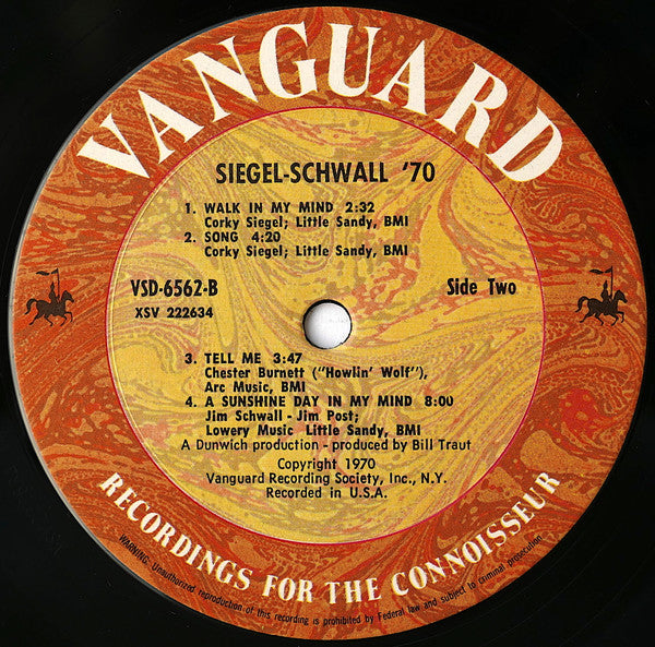 Siegel-Schwall* : Siegel–Schwall ’70 (LP, Album, RP)