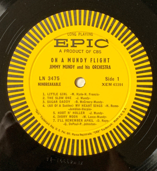 Jimmy Mundy Orchestra : On A Mundy Flight (LP, Album, Mono)