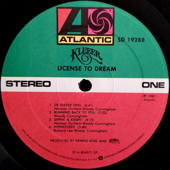 Kleeer : License To Dream (LP, Album, SP )