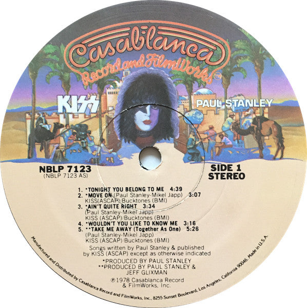 Kiss, Paul Stanley : Paul Stanley (LP, Album, Ric)