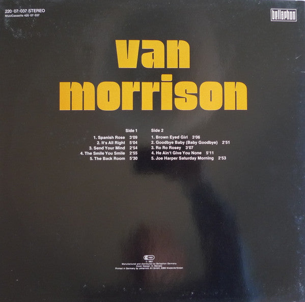 Van Morrison : Van Morrison (LP, Comp, RE)