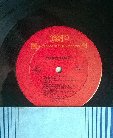 Various : To my Love (LP, Comp)
