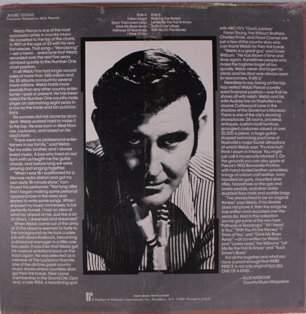 Webb Pierce : Fallen Angel (LP, Comp)