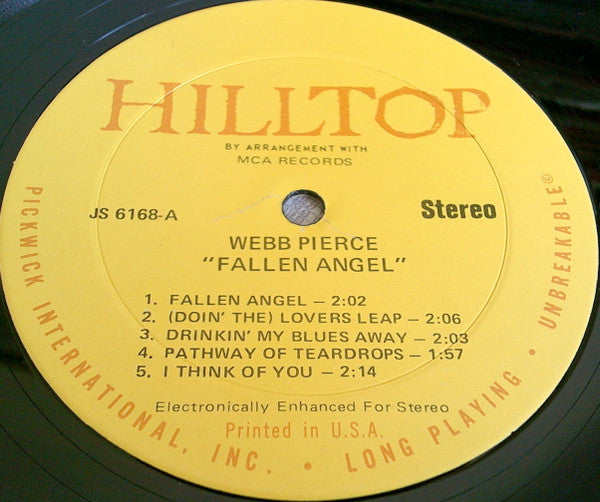 Webb Pierce : Fallen Angel (LP, Comp)